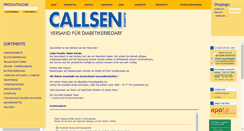 Desktop Screenshot of callsen-diabetik.de